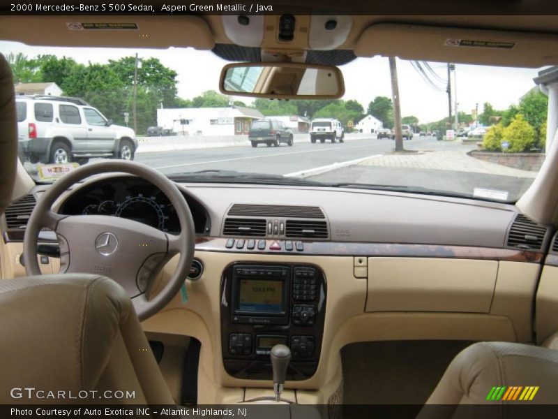 Aspen Green Metallic / Java 2000 Mercedes-Benz S 500 Sedan