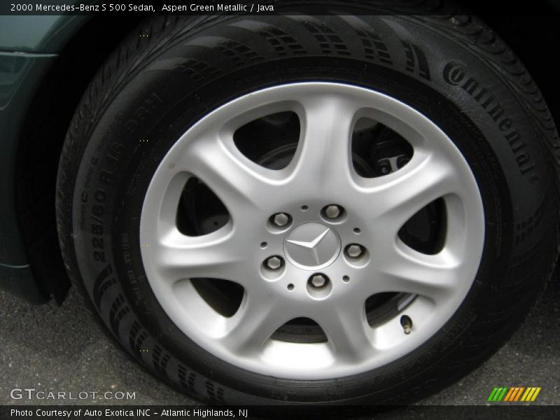 Aspen Green Metallic / Java 2000 Mercedes-Benz S 500 Sedan