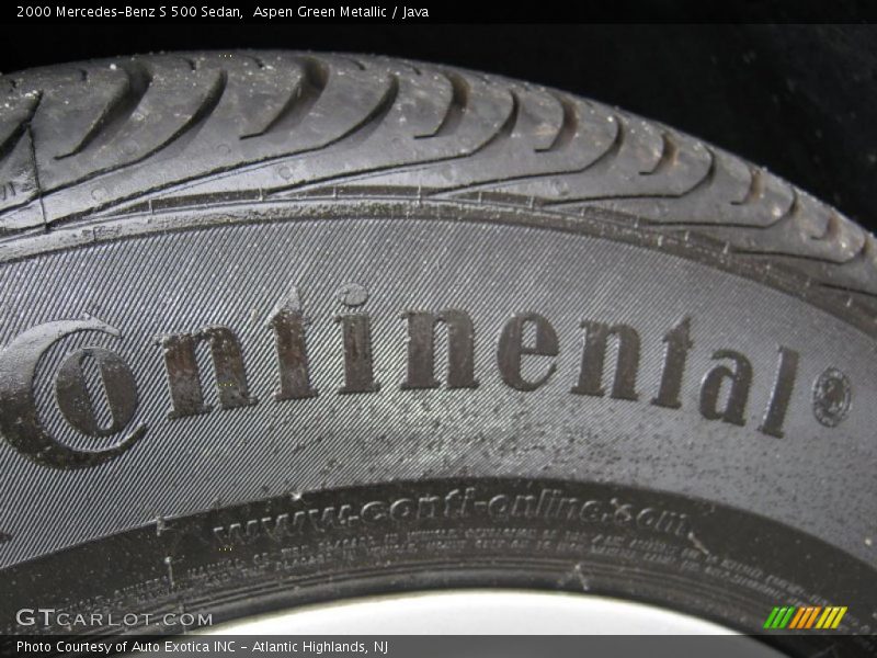 Aspen Green Metallic / Java 2000 Mercedes-Benz S 500 Sedan