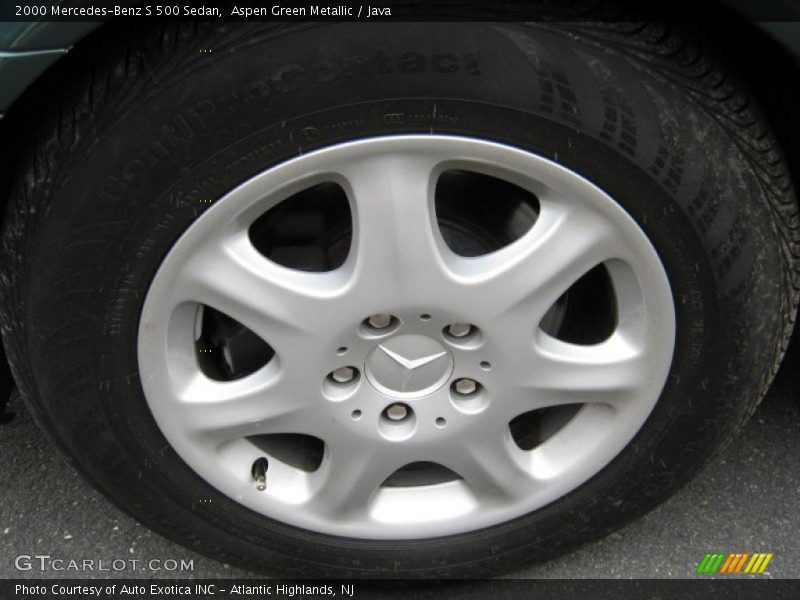 Aspen Green Metallic / Java 2000 Mercedes-Benz S 500 Sedan