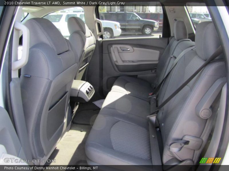 Summit White / Dark Gray/Light Gray 2010 Chevrolet Traverse LT AWD