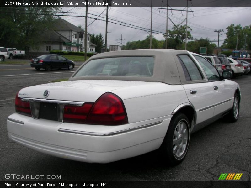Vibrant White / Medium Parchment 2004 Mercury Grand Marquis LS