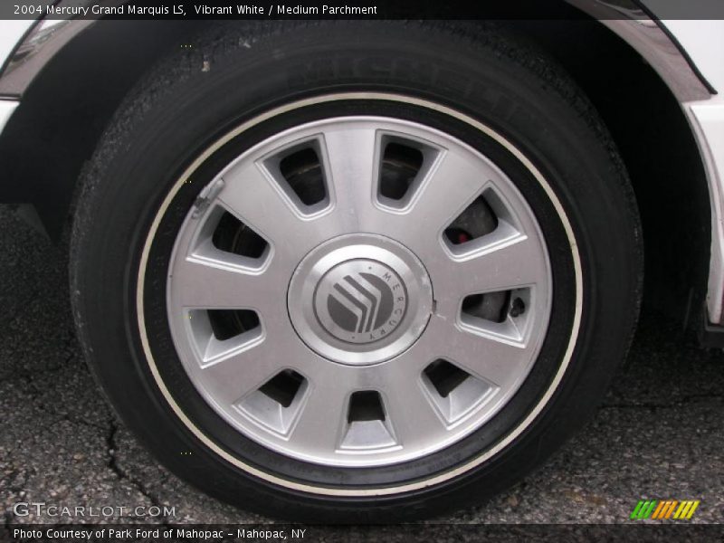Vibrant White / Medium Parchment 2004 Mercury Grand Marquis LS