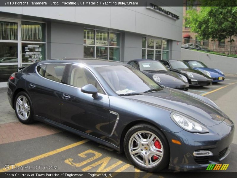 Yachting Blue Metallic / Yachting Blue/Cream 2010 Porsche Panamera Turbo