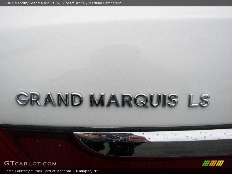 Vibrant White / Medium Parchment 2004 Mercury Grand Marquis LS