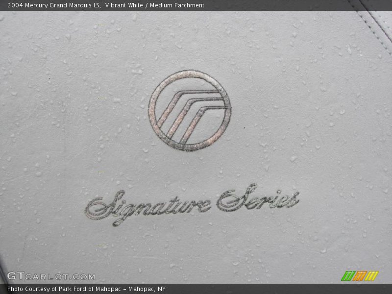 Vibrant White / Medium Parchment 2004 Mercury Grand Marquis LS