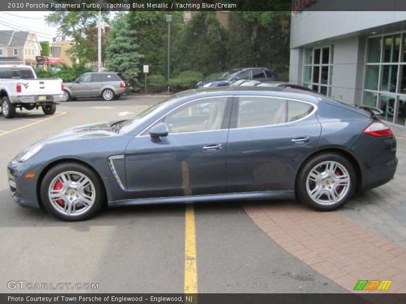 Yachting Blue Metallic / Yachting Blue/Cream 2010 Porsche Panamera Turbo