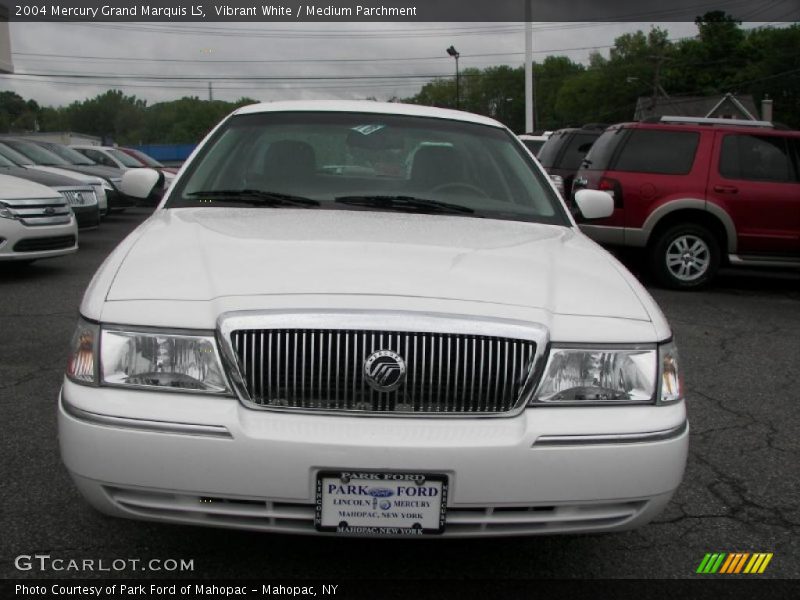 Vibrant White / Medium Parchment 2004 Mercury Grand Marquis LS