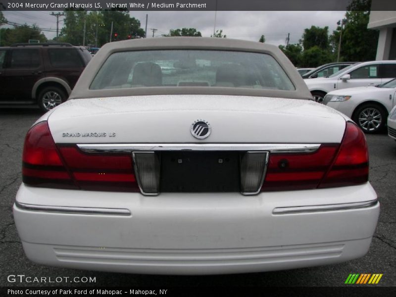 Vibrant White / Medium Parchment 2004 Mercury Grand Marquis LS