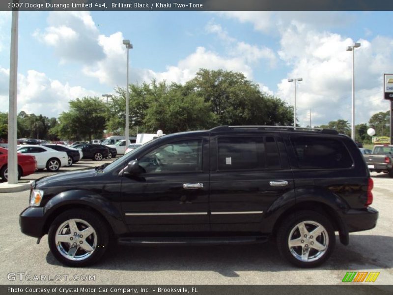 Brilliant Black / Khaki Two-Tone 2007 Dodge Durango Limited 4x4