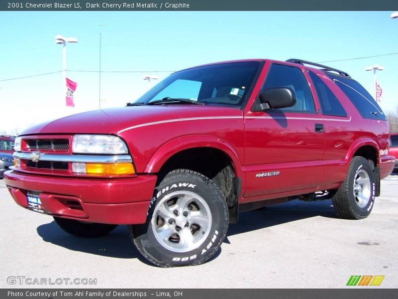 Dark Cherry Red Metallic / Graphite 2001 Chevrolet Blazer LS