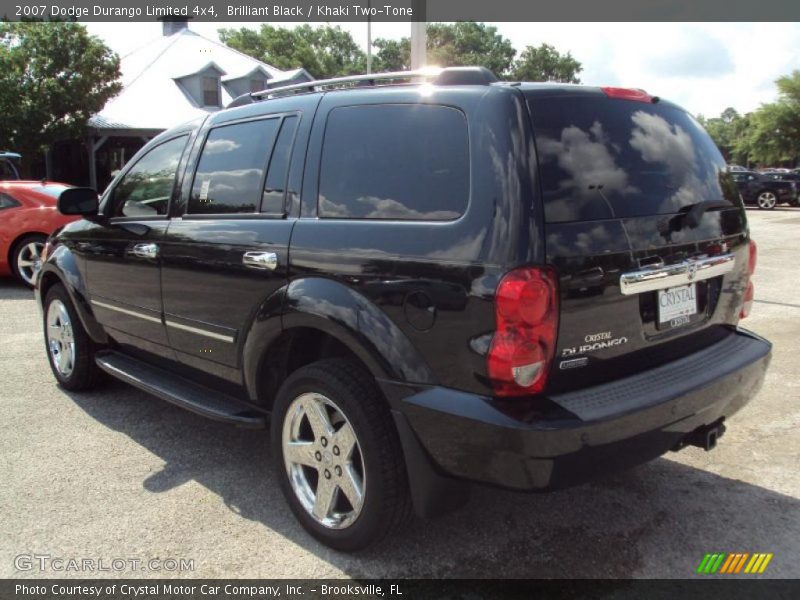 Brilliant Black / Khaki Two-Tone 2007 Dodge Durango Limited 4x4