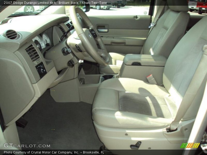 Brilliant Black / Khaki Two-Tone 2007 Dodge Durango Limited 4x4