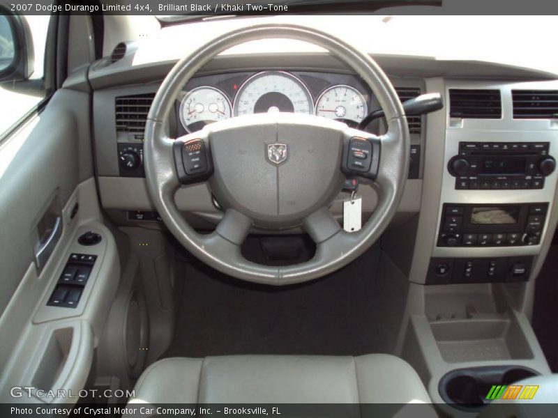 Brilliant Black / Khaki Two-Tone 2007 Dodge Durango Limited 4x4