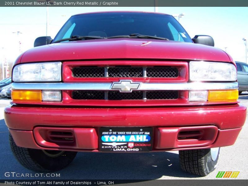 Dark Cherry Red Metallic / Graphite 2001 Chevrolet Blazer LS