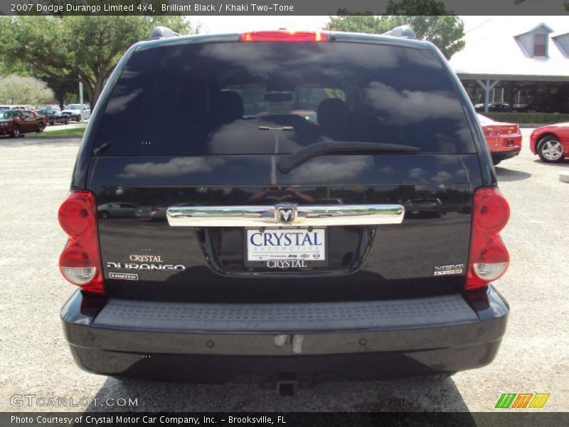 Brilliant Black / Khaki Two-Tone 2007 Dodge Durango Limited 4x4
