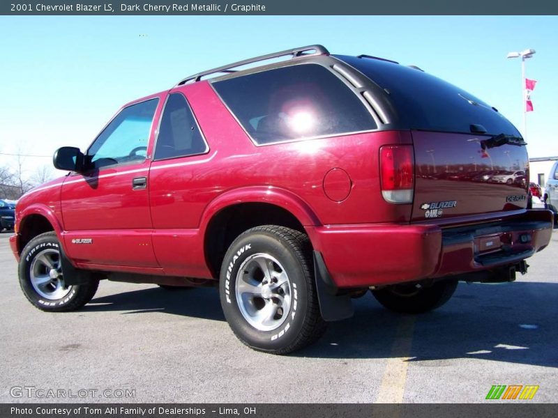 Dark Cherry Red Metallic / Graphite 2001 Chevrolet Blazer LS