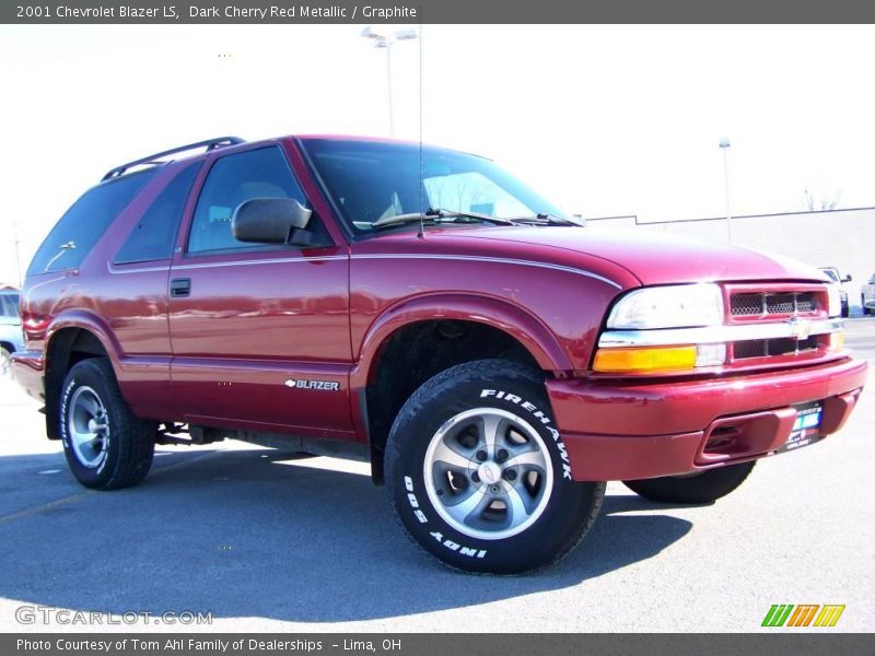 Dark Cherry Red Metallic / Graphite 2001 Chevrolet Blazer LS