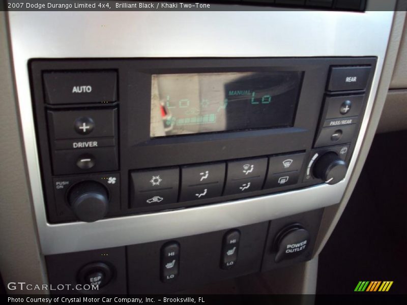 Brilliant Black / Khaki Two-Tone 2007 Dodge Durango Limited 4x4