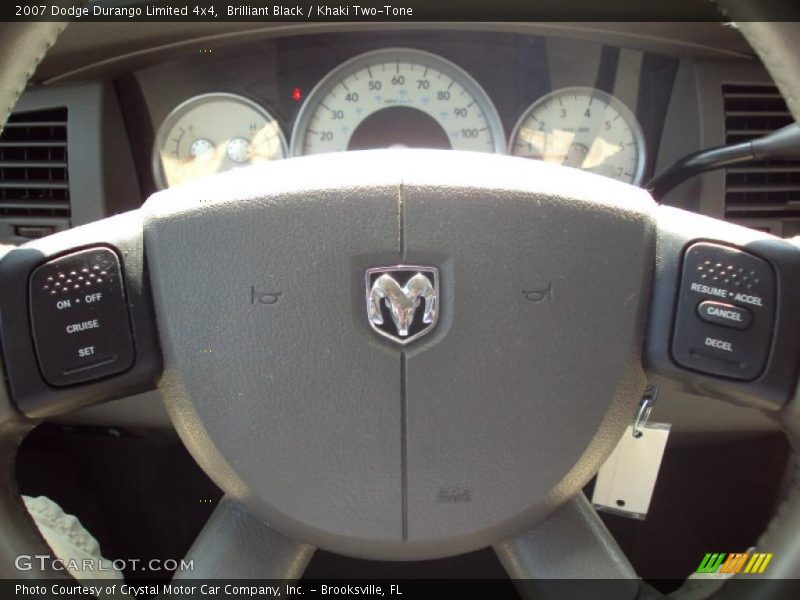 Brilliant Black / Khaki Two-Tone 2007 Dodge Durango Limited 4x4