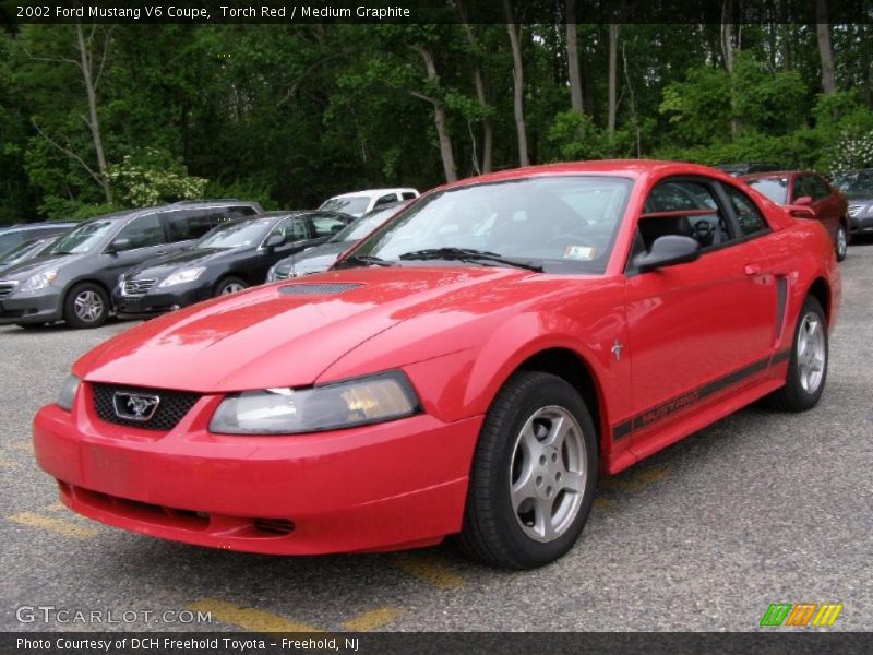 Torch Red / Medium Graphite 2002 Ford Mustang V6 Coupe