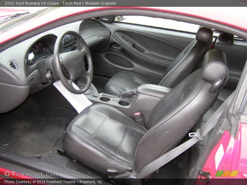 Torch Red / Medium Graphite 2002 Ford Mustang V6 Coupe