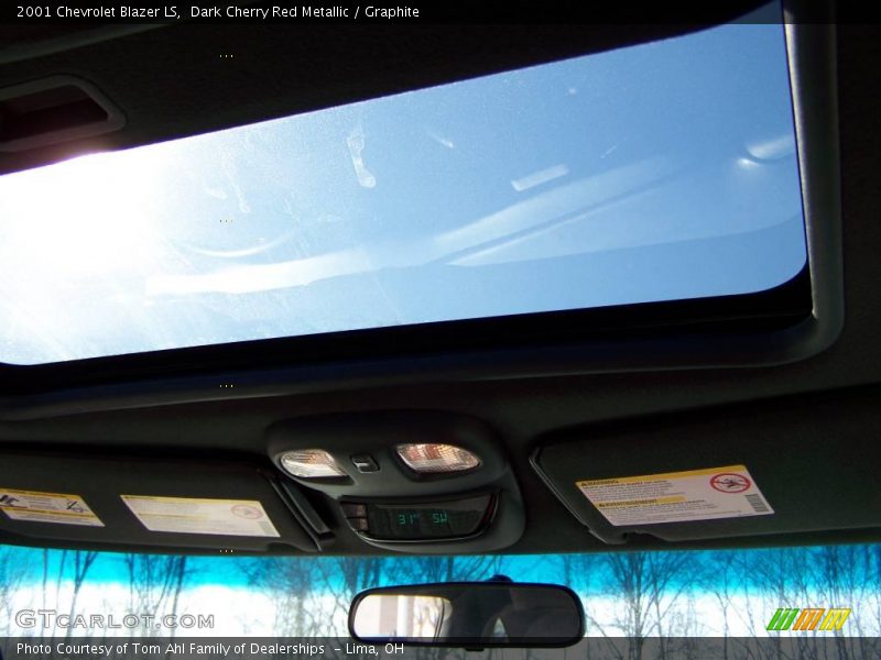 Dark Cherry Red Metallic / Graphite 2001 Chevrolet Blazer LS