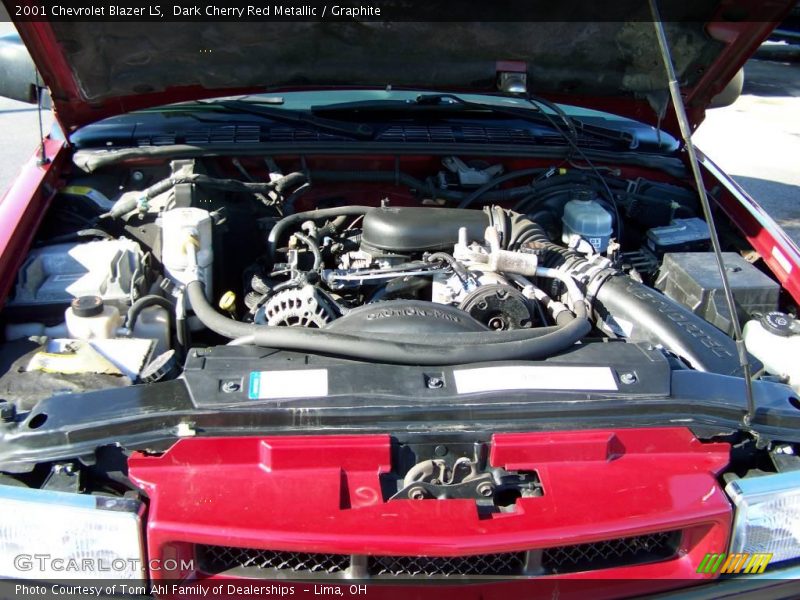 Dark Cherry Red Metallic / Graphite 2001 Chevrolet Blazer LS