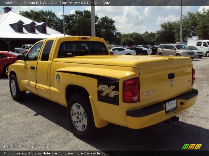 Solar Yellow / Medium Slate Gray 2006 Dodge Dakota R/T Club Cab