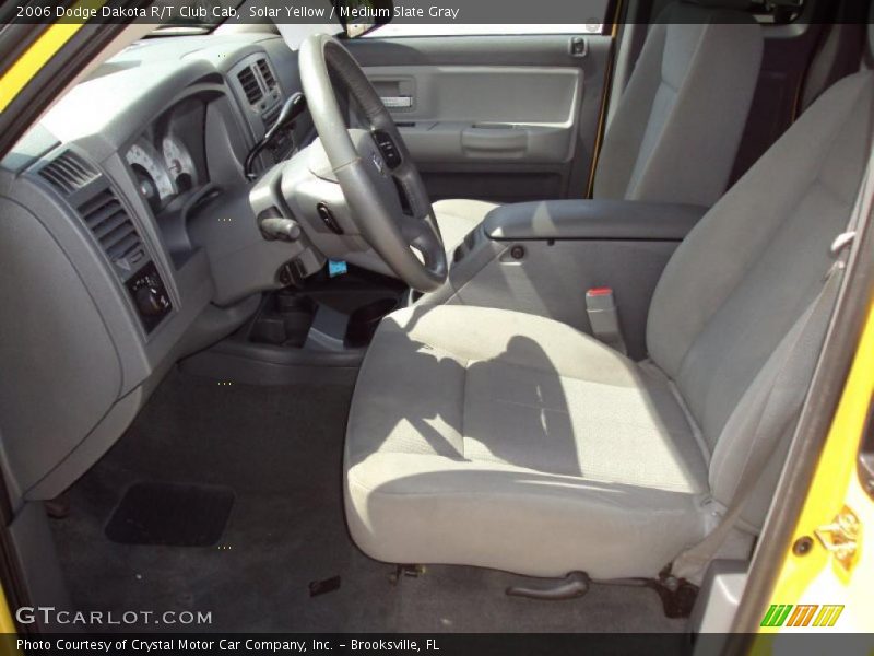 Solar Yellow / Medium Slate Gray 2006 Dodge Dakota R/T Club Cab