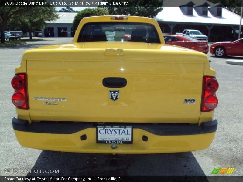 Solar Yellow / Medium Slate Gray 2006 Dodge Dakota R/T Club Cab