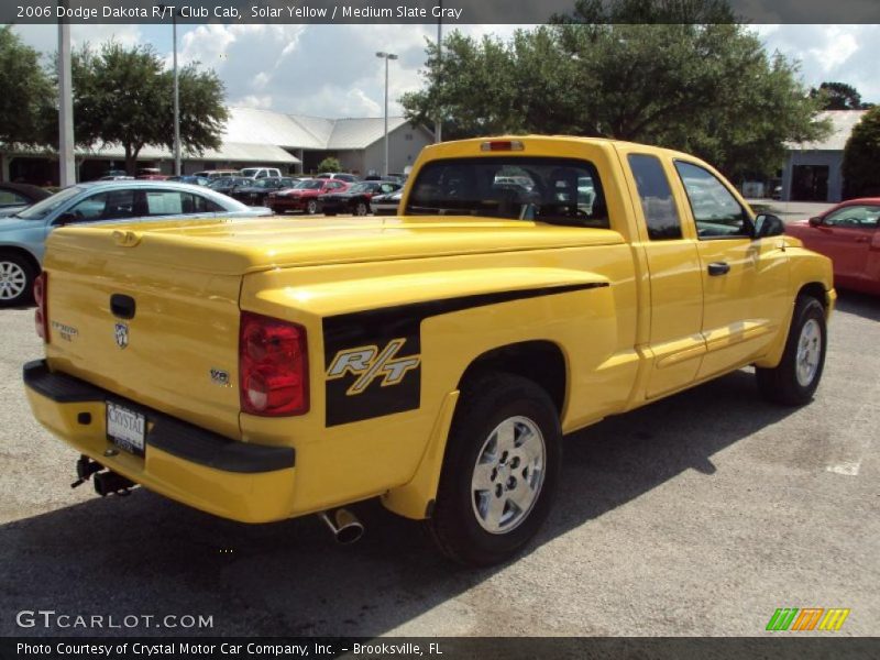 Solar Yellow / Medium Slate Gray 2006 Dodge Dakota R/T Club Cab