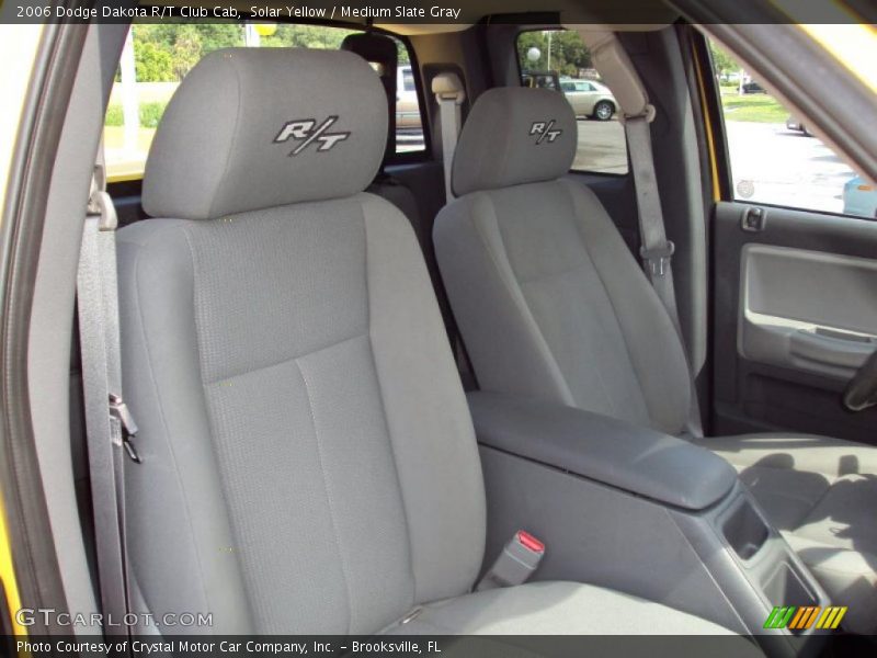 Solar Yellow / Medium Slate Gray 2006 Dodge Dakota R/T Club Cab