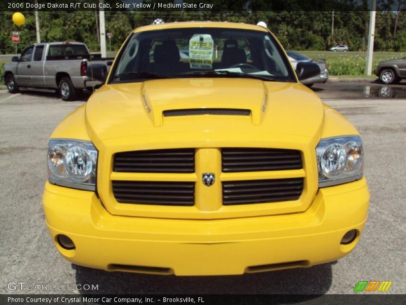 Solar Yellow / Medium Slate Gray 2006 Dodge Dakota R/T Club Cab