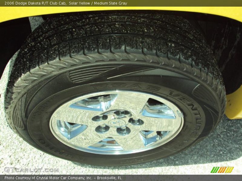 Solar Yellow / Medium Slate Gray 2006 Dodge Dakota R/T Club Cab