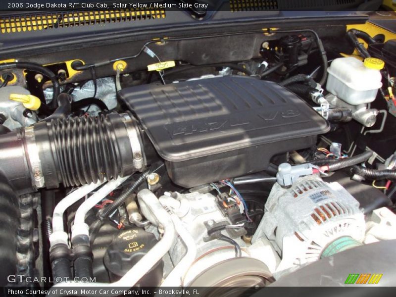 Solar Yellow / Medium Slate Gray 2006 Dodge Dakota R/T Club Cab