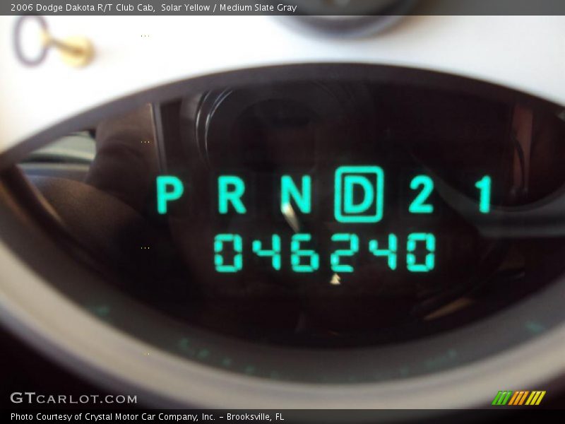 Solar Yellow / Medium Slate Gray 2006 Dodge Dakota R/T Club Cab