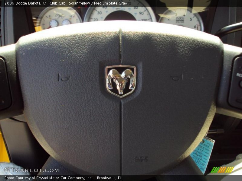 Solar Yellow / Medium Slate Gray 2006 Dodge Dakota R/T Club Cab