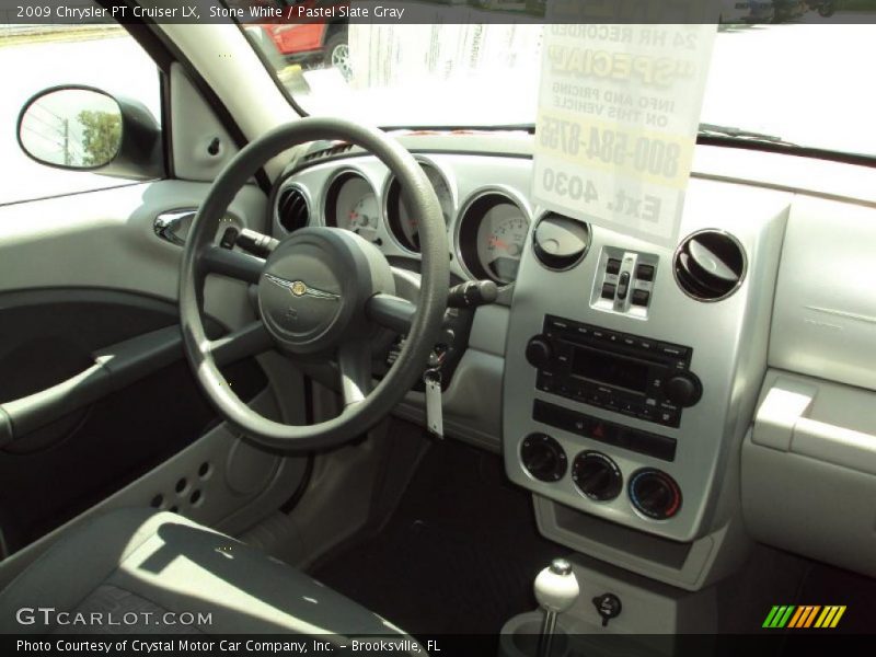 Stone White / Pastel Slate Gray 2009 Chrysler PT Cruiser LX