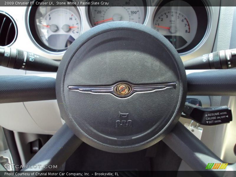 Stone White / Pastel Slate Gray 2009 Chrysler PT Cruiser LX