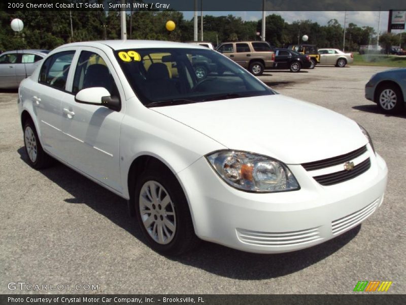 Summit White / Gray 2009 Chevrolet Cobalt LT Sedan