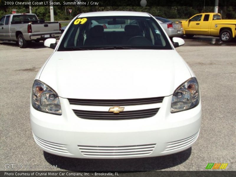 Summit White / Gray 2009 Chevrolet Cobalt LT Sedan