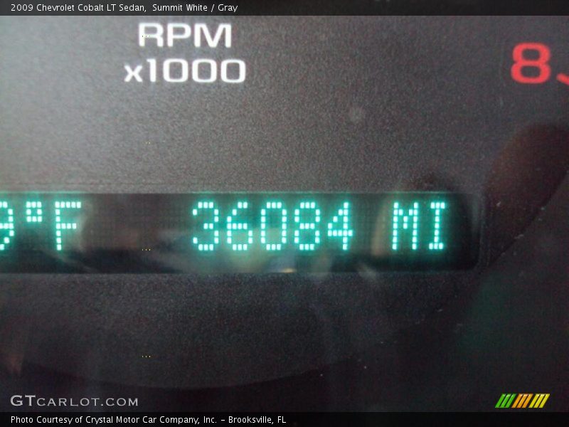 Summit White / Gray 2009 Chevrolet Cobalt LT Sedan