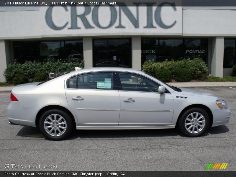 Pearl Frost Tri-Coat / Cocoa/Cashmere 2010 Buick Lucerne CXL