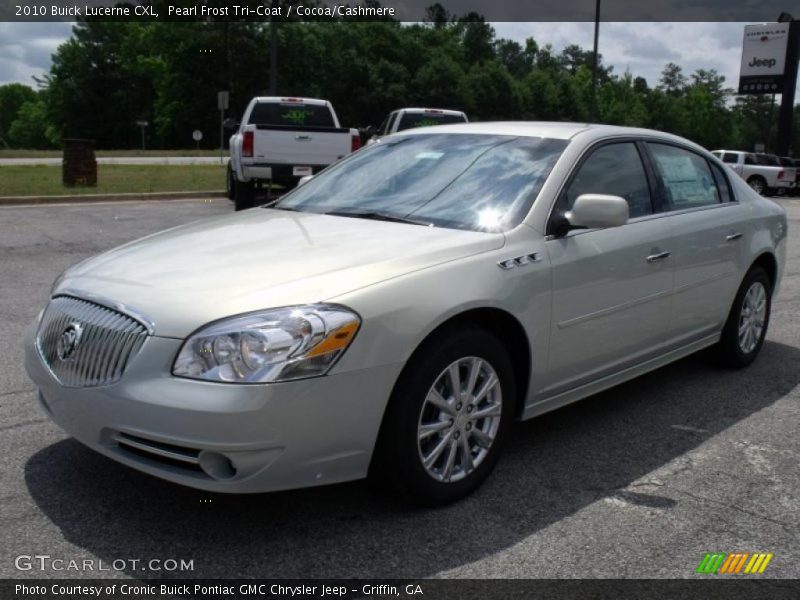Pearl Frost Tri-Coat / Cocoa/Cashmere 2010 Buick Lucerne CXL