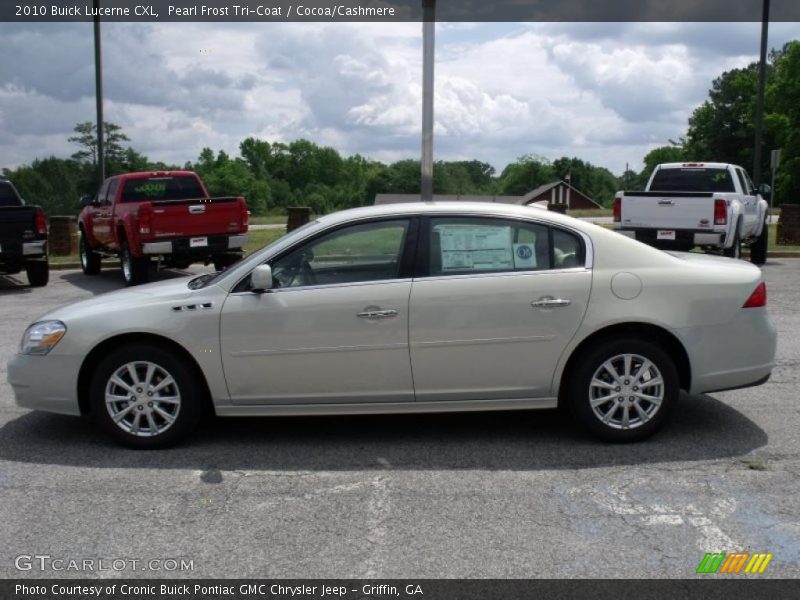Pearl Frost Tri-Coat / Cocoa/Cashmere 2010 Buick Lucerne CXL