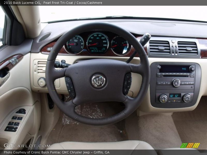 Pearl Frost Tri-Coat / Cocoa/Cashmere 2010 Buick Lucerne CXL