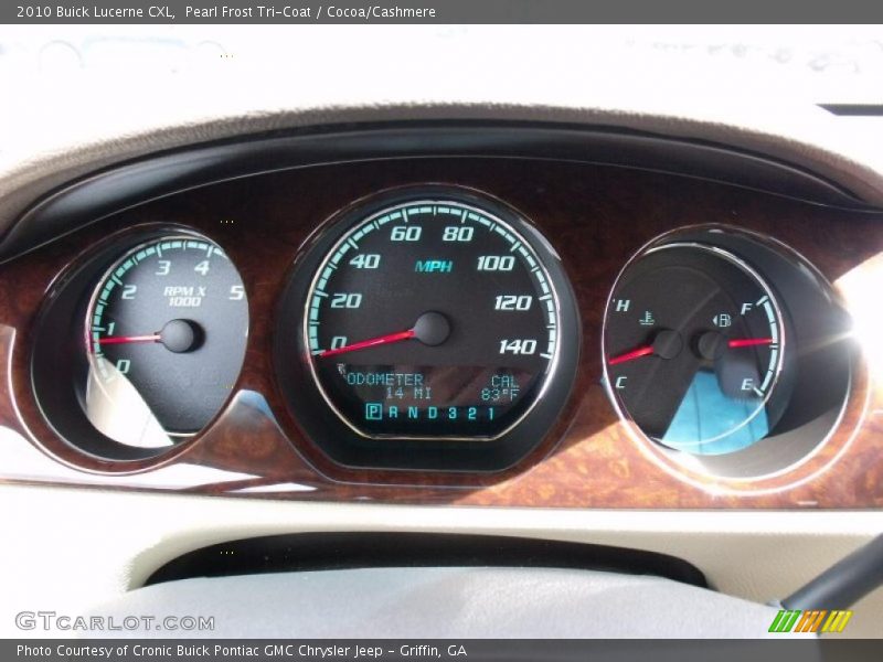 Pearl Frost Tri-Coat / Cocoa/Cashmere 2010 Buick Lucerne CXL