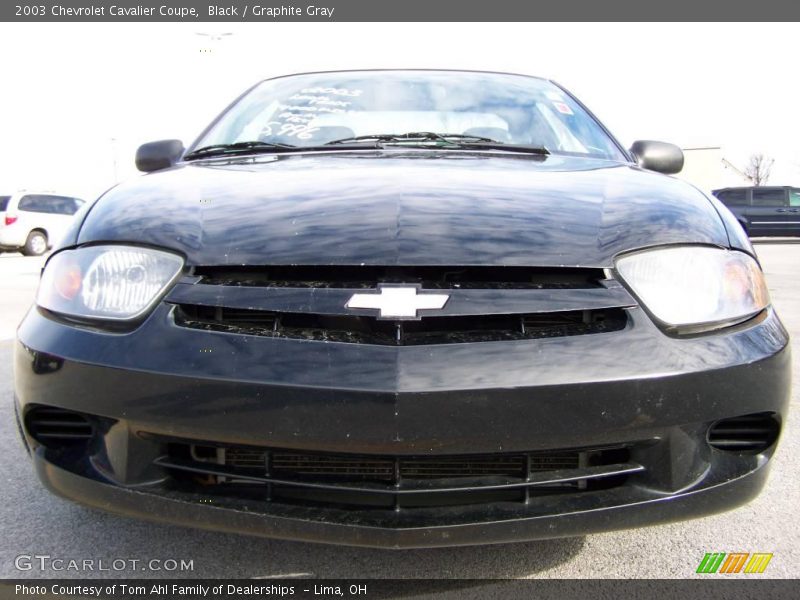 Black / Graphite Gray 2003 Chevrolet Cavalier Coupe