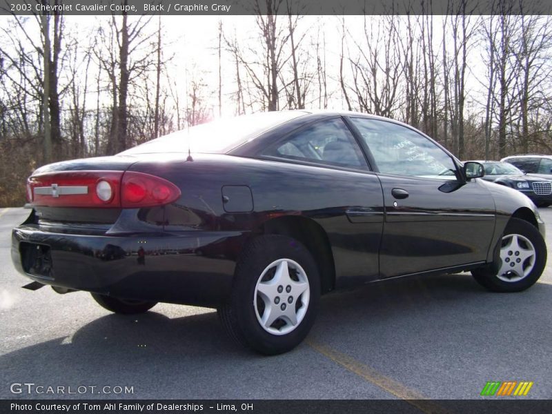 Black / Graphite Gray 2003 Chevrolet Cavalier Coupe
